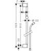 Штанга душевая 91,5 см Hansgrohe Unica 26504000