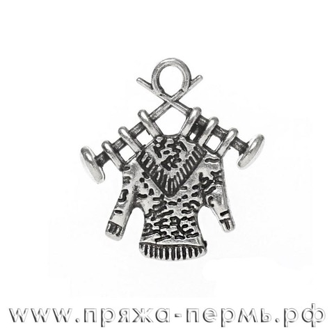 Подвеска металлическая серебро