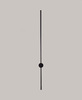 Бра Minimal Line M Black H100