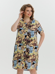 4630 Туника на пуговицах