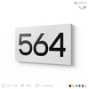 Номер на дверь 564, табличка на дверь для офиса, квартиры, кабинета, аудитории, склада, белая 120х70 мм, Айдентика Технолоджи