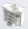 Aquanet 172697 Компл.2 - Тумба Луис 100 (007) цв.белый (172697)
