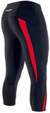 Элитные Беговые Тайтсы 3/4 - Капри Noname Kimera black/red