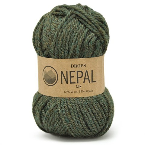 Пряжа Drops Nepal 8906 темно-зеленый