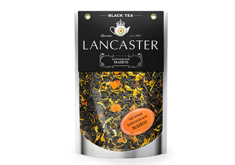 Чай "LANCASTER" черный с ароматом манго, 100г