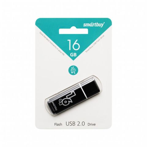 16GB USB-флеш накопитель Glossy SMARTBUY черный