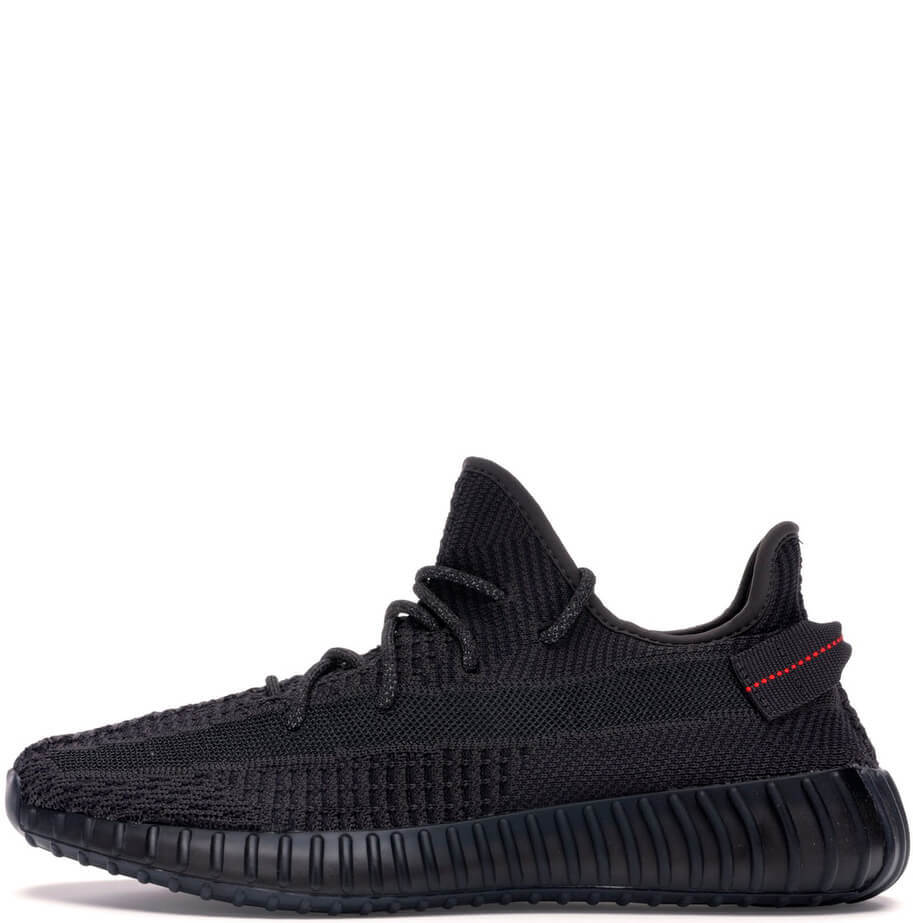 yeezy boost 350 v2 black reflective laces