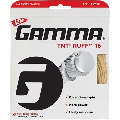 Теннисные струны Gamma TNT Ruff (12,2 m) - natural