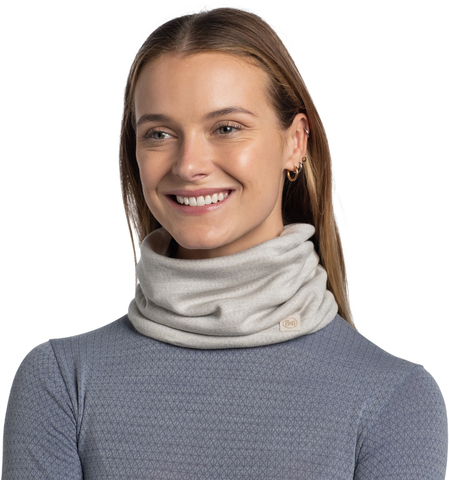 Шерстяной шарф-труба Buff Merino Heavyweight Solid Cloud фото 2
