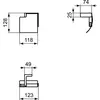 Ideal Standard T4496AA CONCA Держатель для туалетной бумаги с крышкой, квадратный дизайн (290739)