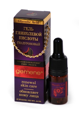 Gemene Гель Гликолевой кислоты Гиалуроновый, 10мл
