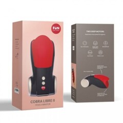 Мастурбатор мужской Fun factory COBRA LIBRE II, черно-красный