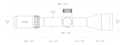 Прицел Hawke Airmax30 FFP 4-16x50 IR SF (AMX IR)