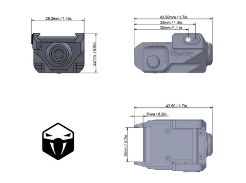 Лазерный целеуказатель Vector Optics VipeRay Scrapper Green