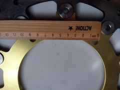 Диск тормозной передний на Yamaha YZF R6 / FZ8ABS / YZFR1 / XT Z TENERE ABS, золотой