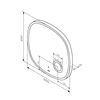 Am.Pm M8FMOX0653SA Func. Зеркало настенное с контурной LED-подсветкой. ИК сенсором и косметическим зеркало