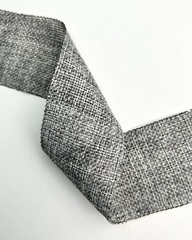 Лента декоративная, цвет: тёмно-серый меланж , ширина 50 мм