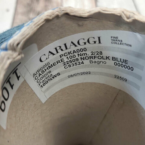 Кашемир CARIAGGI / CASHMERE 100 2/28 серо-голубой