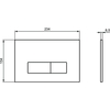 Ideal Standard T3868V3/121A6 Промо-набор 3 в 1 (Унитаз T0079V3 и сиденье T3527V3 TESI, инсталляция R020467 PROSYS, панель смыва R0121A6 OLEAS)