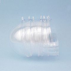 Заготовка-шар, пластик, Прозрачный, D=10 см, (из 2-х половинок), 1 шт.