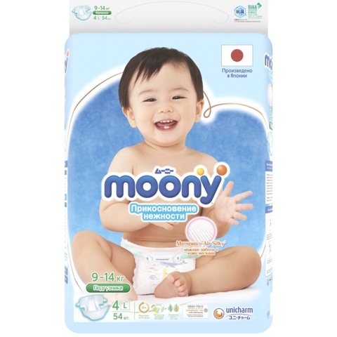 Подгузники MOONY,  9-14 кг (L)