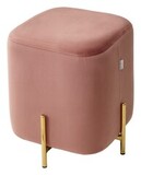 Пуф для гостиной ARES BLUVEL-52 PINK / GOLD