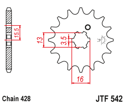 Звезда ведущая JTF542-13