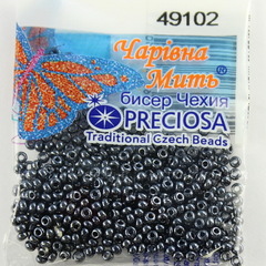 49102 Бисер 10/0 Preciosa Ирис черный