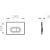 Vitra Loop O 740-0580 Клавиша смыва для унитаза хром глянцевый