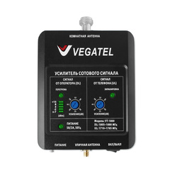 Готовый комплект усиления сотовой связи VEGATEL VT-1800-kit (LED)