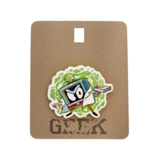 Деревянный значок Портальный Телевизор