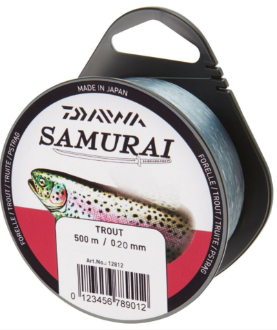 Купить рыболовную леску Daiwa Samurai Trout 500м 0,2мм (3,9кг) прозрачная