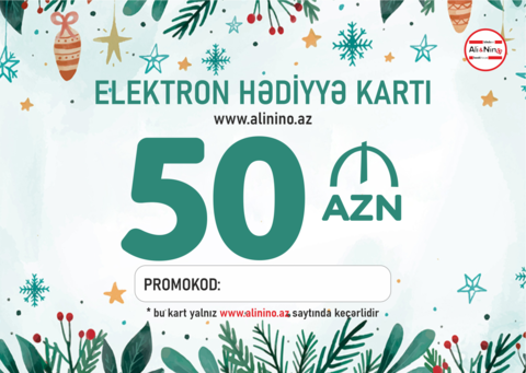 Elektron hədiyyə kartı Yeni İl 50 AZN