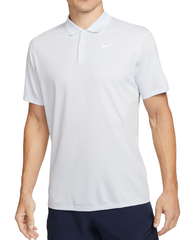 Теннисное поло Nike Court Dri-Fit Pique Polo - football grey/white