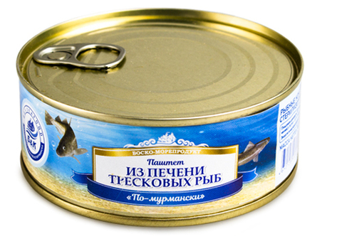 Паштет из печени тресковых рыб по-мурмански, 240г