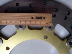 Диск тормозной передний на Yamaha YZF R6 / FZ8ABS / YZFR1 / XT Z TENERE ABS, золотой