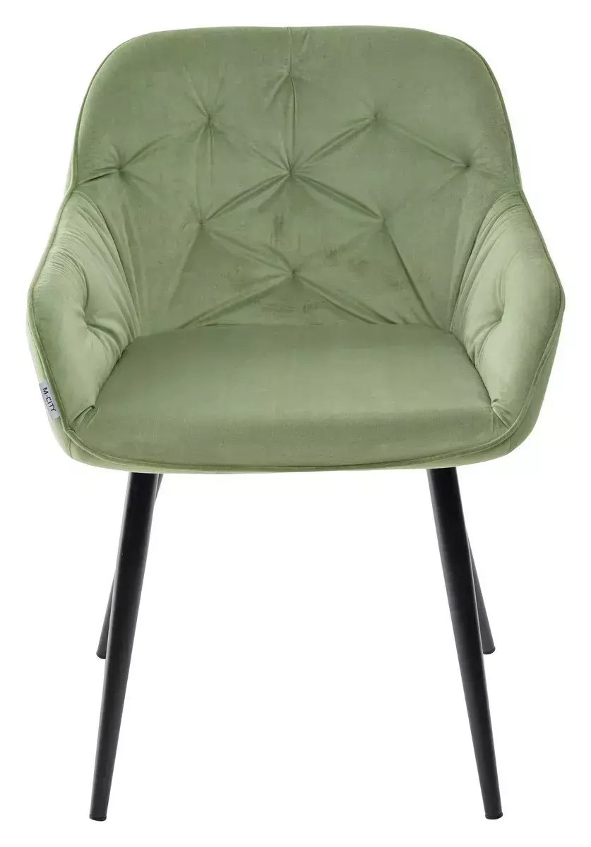 Стул BREEZE G108-27 террариумный мох/ черный каркас, велюр М-City