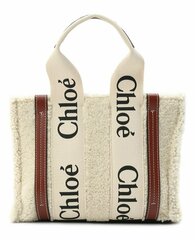 Сумка-тоут Chloé Woody Mini бежевый