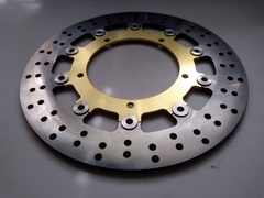 Диск тормозной передний на Yamaha YZF R6 / FZ8ABS / YZFR1 / XT Z TENERE ABS, золотой
