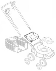 Крышка травосборника газонокосилки Oleo-Mac G44PE в интернет-магазине ЯрТехника