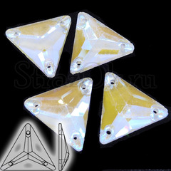 Купить оптом в интернет-магазине неоновые стразы Neon White AB, Triangle