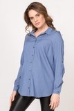 Рубашка для беременных 10788 голубой