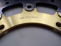 Диск тормозной передний на Yamaha YZF R6 / FZ8ABS / YZFR1 / XT Z TENERE ABS, золотой