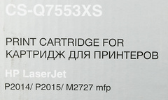 Картридж лазерный Cactus CS-Q7553XS Q7553X черный (7000стр.) для HP P2014, P2015, M2727