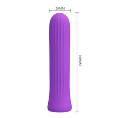 Фиолетовый мини-вибратор Blanche - 10 см. - 