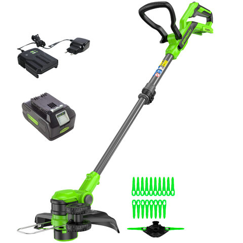 Триммер аккумуляторный Greenworks G24LT301, 24V, 30 см, с 1хАКБ 2А и ЗУ (2113207UA)