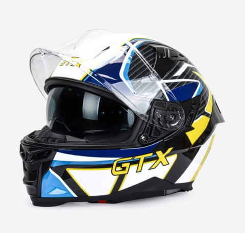 Шлем (интеграл) GTX 910SV синий/белый S