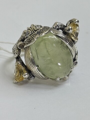 Жук (кольцо из серебра)