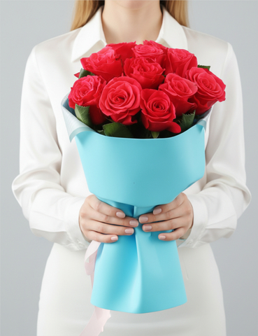 Букет роз Малинка