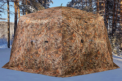 Зимняя палатка шестигранная Higashi Camo Yurta Pro DC трехслойная